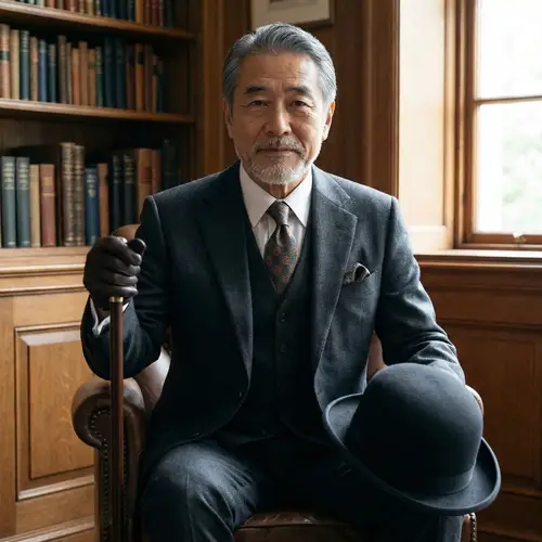 Portrait of a Distinguished Gentleman in Traditional Attire