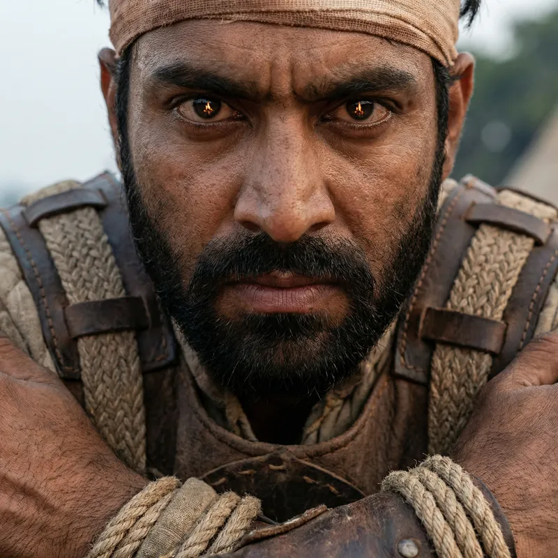 South Asian Warrior: Unyielding Spirit and Raw Power