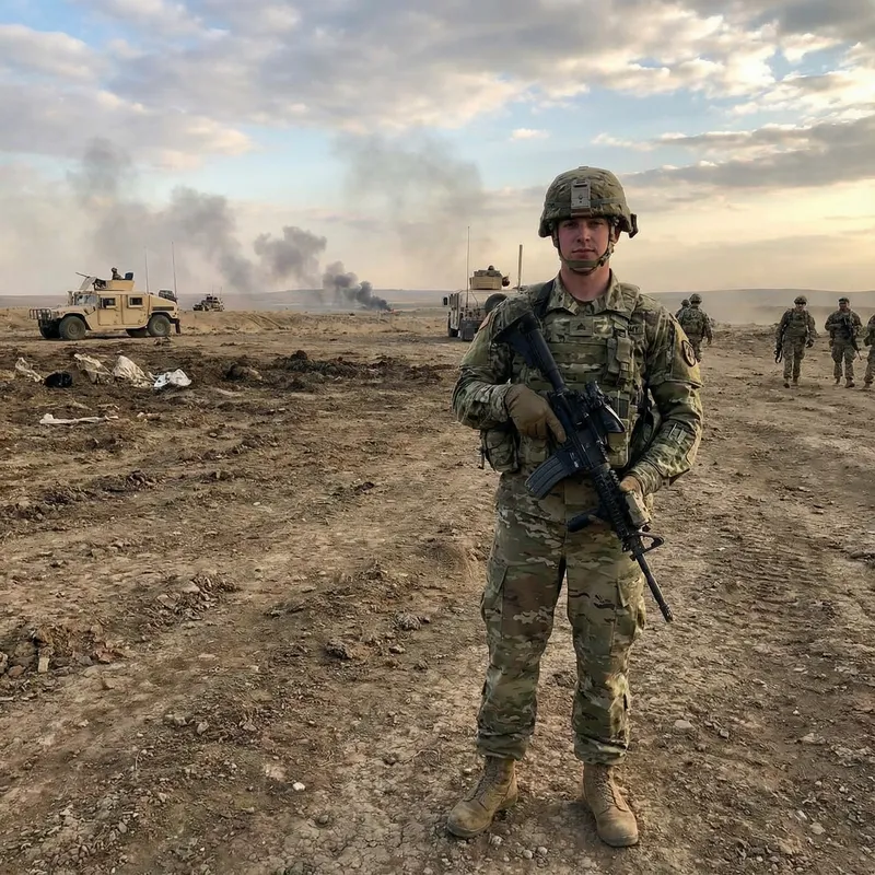 Army Dress Photo on Battle Ground