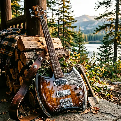 Unique Ax-Shaped Bass Guitar | Outdoor Music Instrument