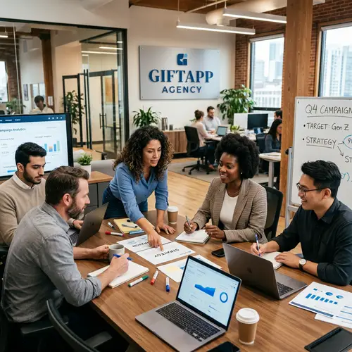 Giftapp Agency | Diverse Marketing Team in Action