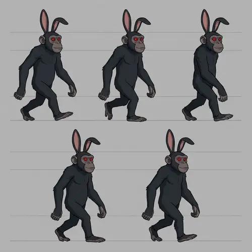 Red-Eyed Chimpanzee Animation Ideas