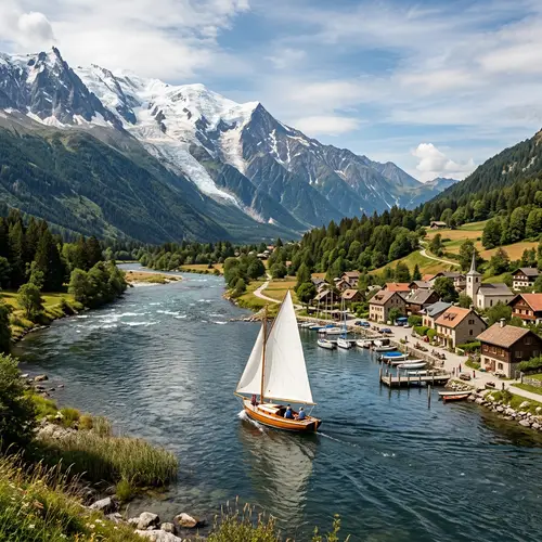 Scenic Boat Ride on Tranquil Mountain Waters