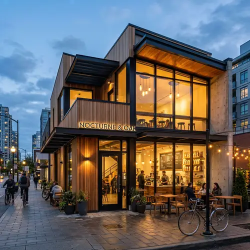 Custom Coffee Shop Architectural Photography