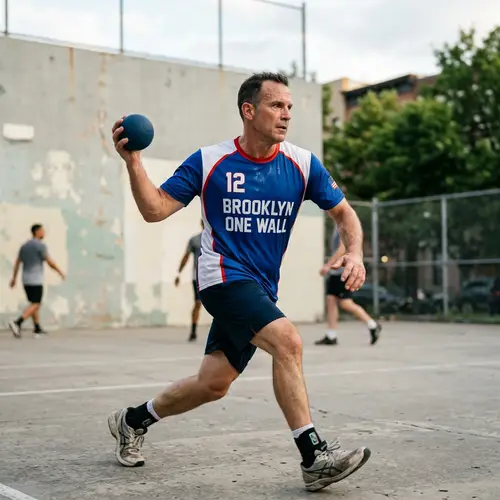 Intense Moment of a Pro Handball Player