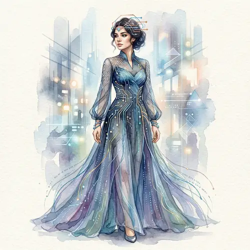 Futuristic Metallic Foil Costume Design