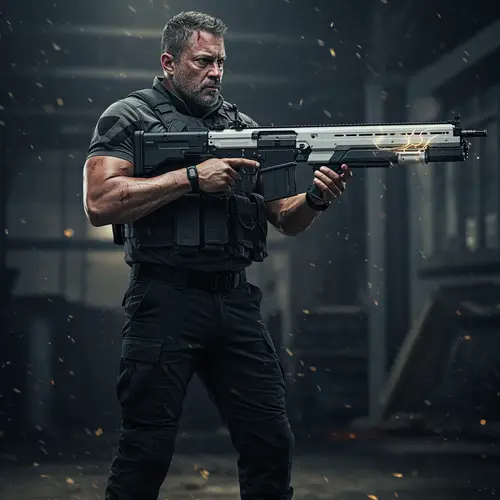 Tough Guy with a Rail-Gun