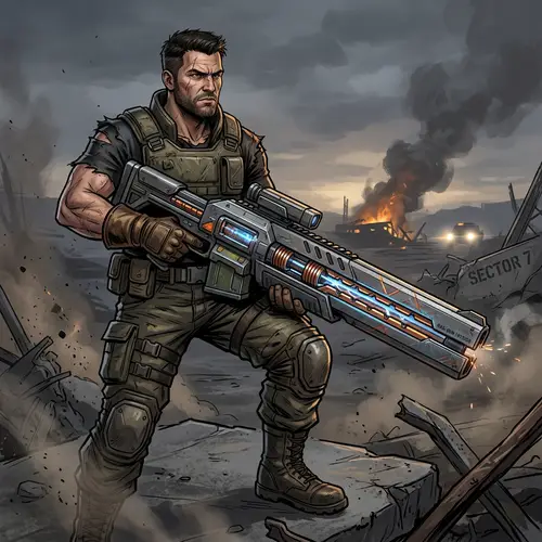 Tough Guy with a Rail-Gun