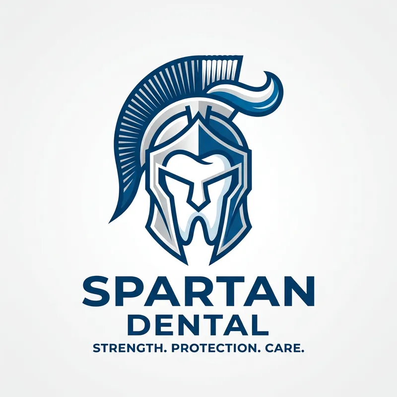 Spartan Dental Products: Spartan Helmet Logo Design