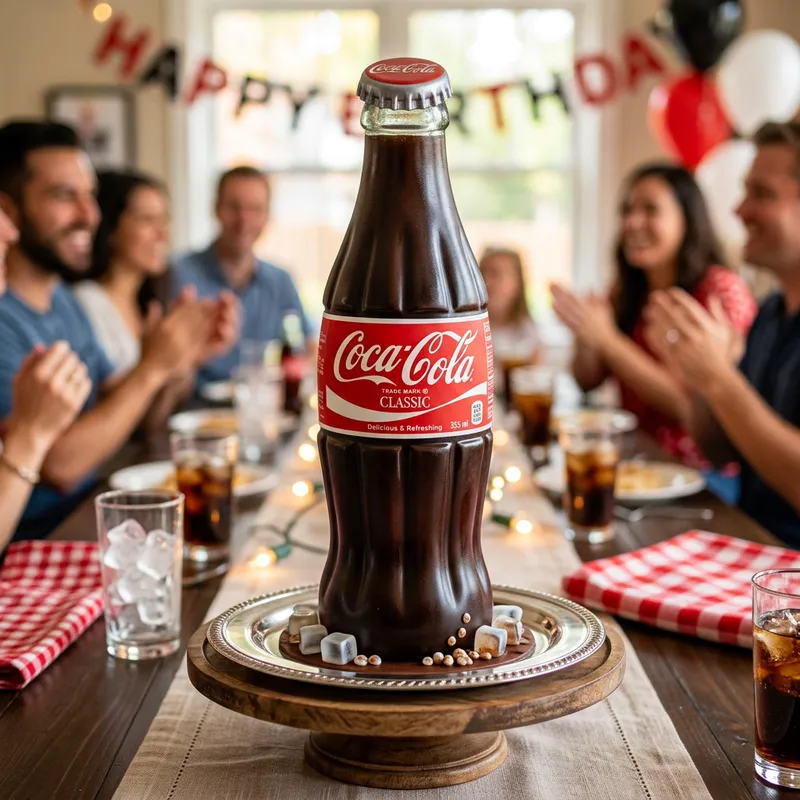 Create a Coca-Cola Shaped Cake - Easy Recipe