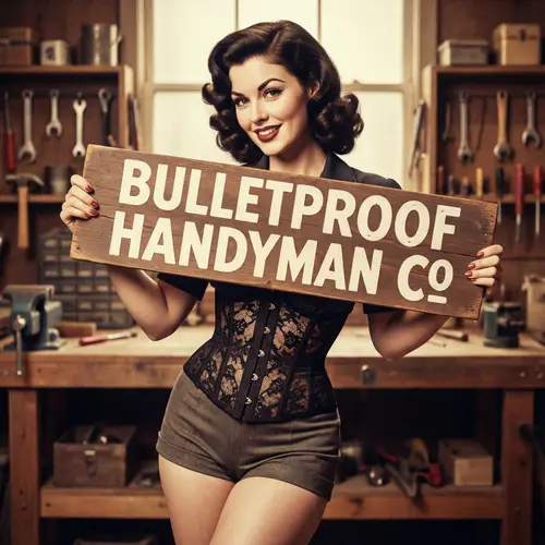 Bulletproof Handyman Co - Goth Pinup Style