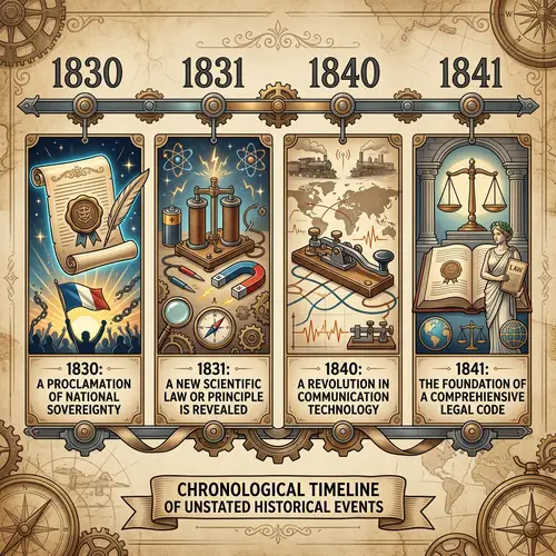 Chronological Timeline of Significant Historical Events in 1830-1841