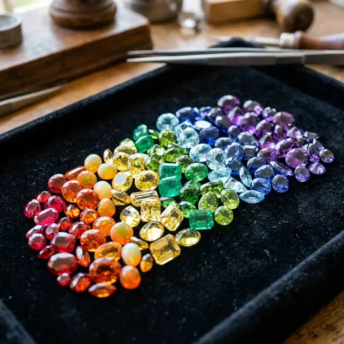Rainbow Colored Gemstones: Stunning Collection
