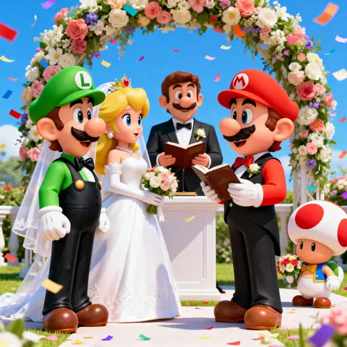 Luigi and Daisy's Nintendo Wedding Celebration