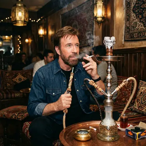 Chuck Norris: Hookah and Cigarette Day