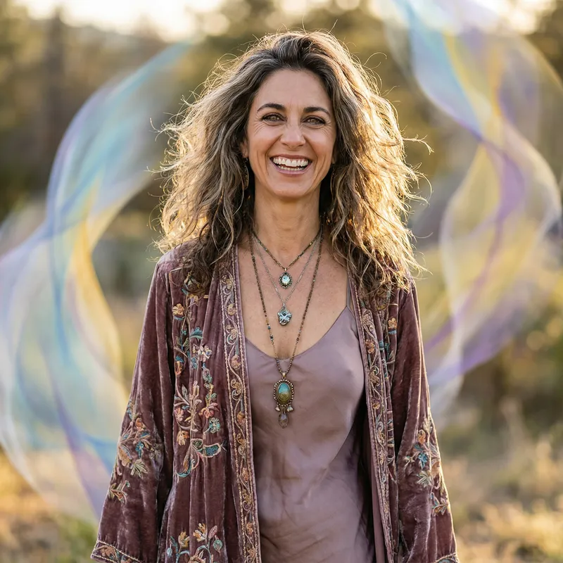 Chic Free Spirit Woman: Confidence, Creativity, Humor