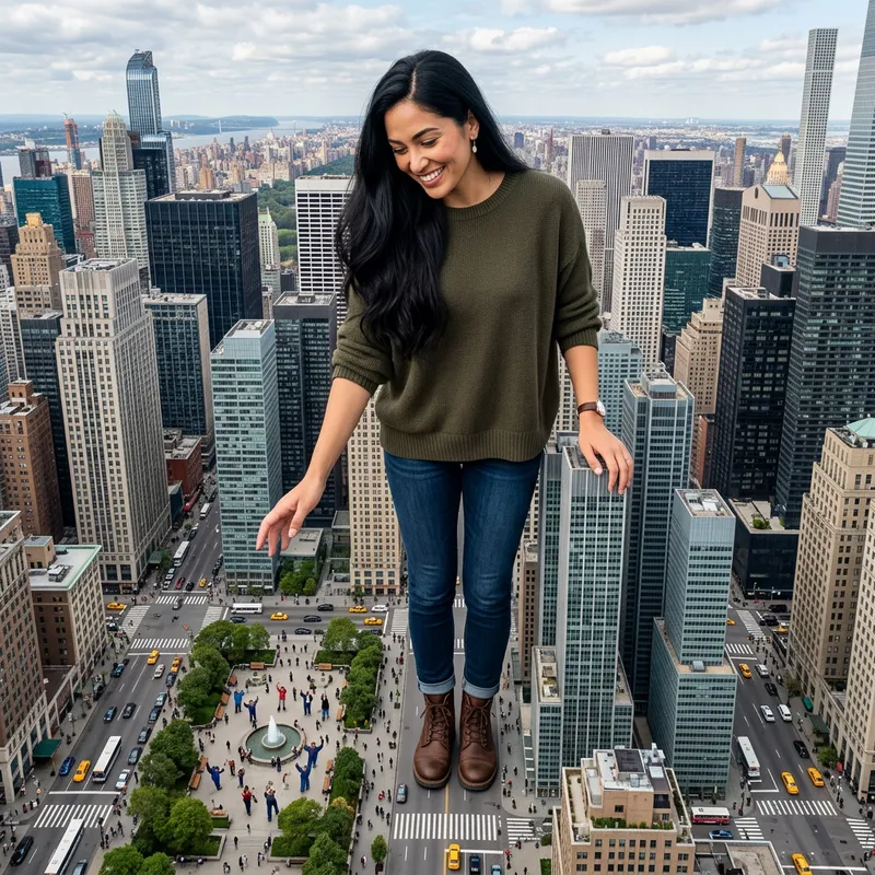 Majestic Giantess in Urban Harmony Majestic Giantess in Urban Harmony