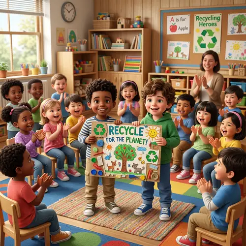 Classroom Applause for Ezio and Hugo's Artwork