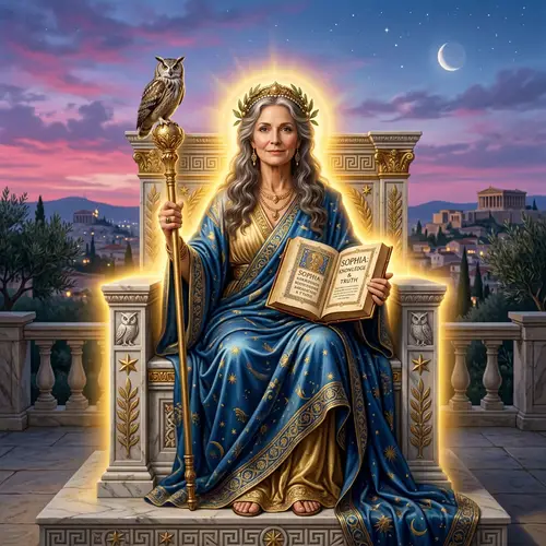 Sophia, Goddess of Wisdom - Mythological Art