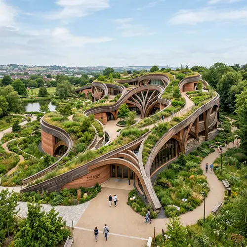 Cultural Centre Concept Inspired by Plant Roots