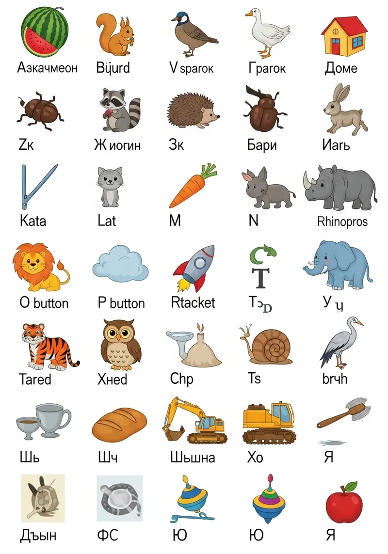 Alphabet with Pictures for Kids – Fun Learning Tool