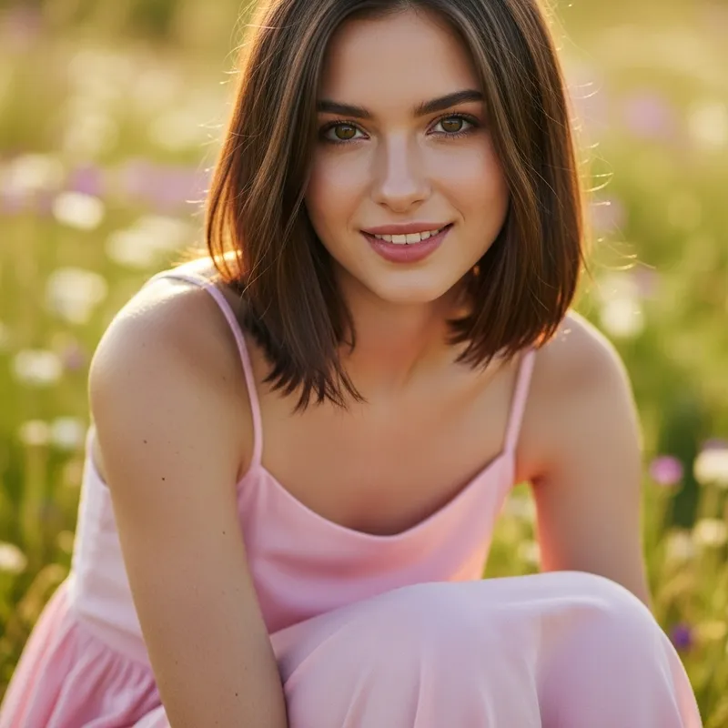 Cute Brunette Girl in Her 20s | Stylish & Petite