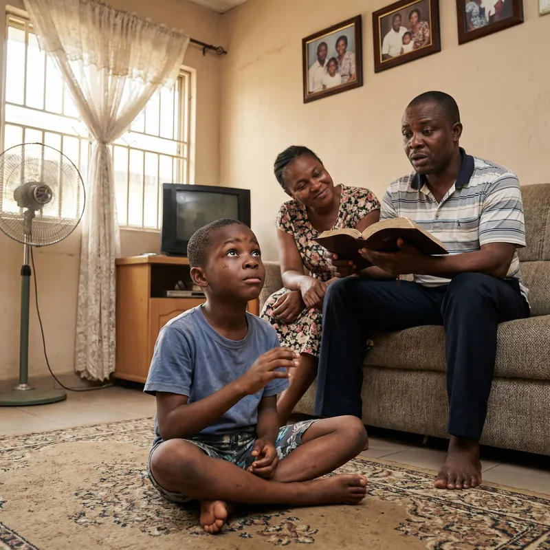 Cinematic Portrait of a Nigerian Family at Home Cinematic Portrait of a Nigerian Family at Home