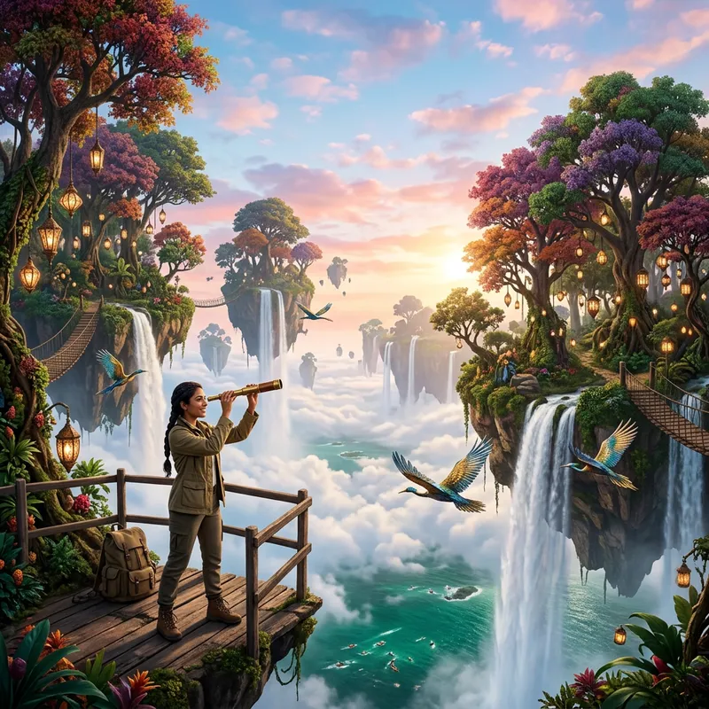 Pushing Creative Boundaries: Fantastical World with Floating Islands