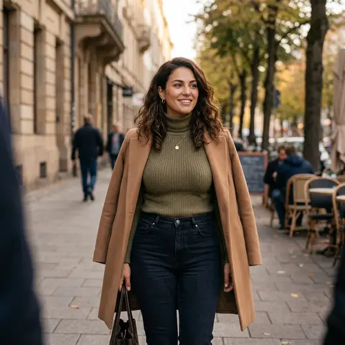 Beautiful Woman with Ample Bust