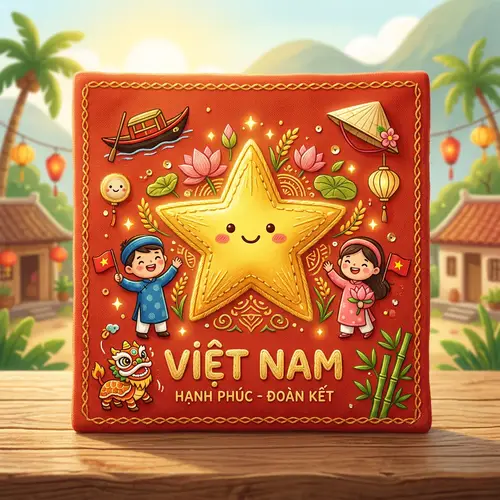 Charming Representation of Vietnam National Flag Design