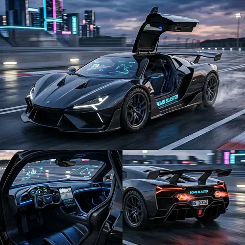 Futuristic Bomb Blaster Car: Design & Features