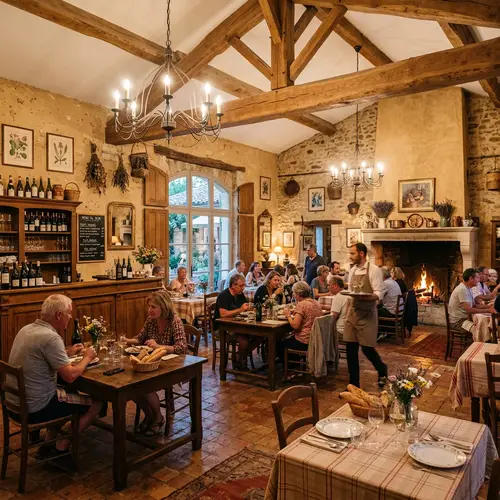 Rustic French Country Farmhouse Restaurant Decor