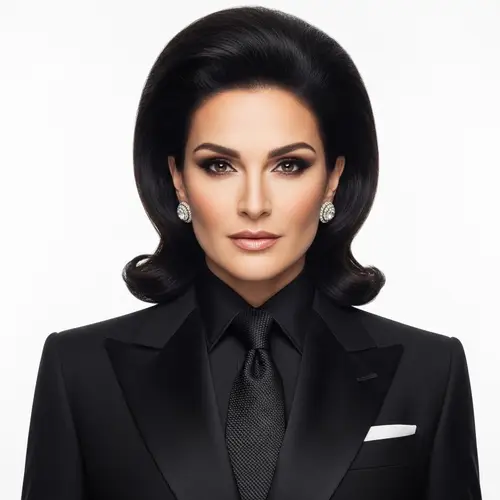 Luxurious Official Portrait in Black Suit