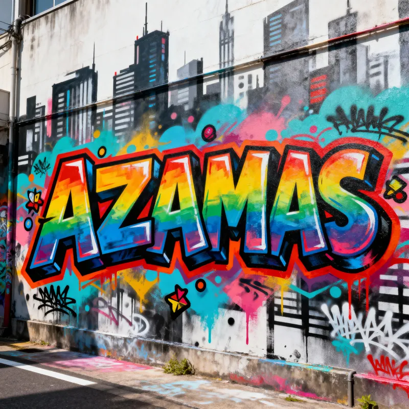 Stunning AZAMAS Graffiti Art Creation