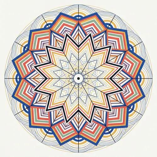 Minimalist Geometric Circle Design for Harmony & Balance