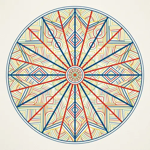 Minimalist Geometric Circle Design for Balance and Harmony