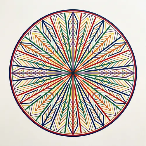 Minimalist Geometric Circle Design for Balance and Harmony