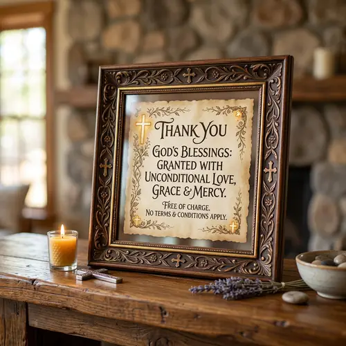 Blessed Picture Frame for God - No Terms