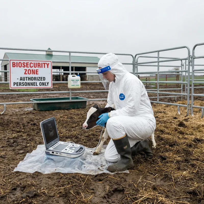 Veterinarian Ensuring Biosecurity in the Field Veterinarian Ensuring Biosecurity in the Field