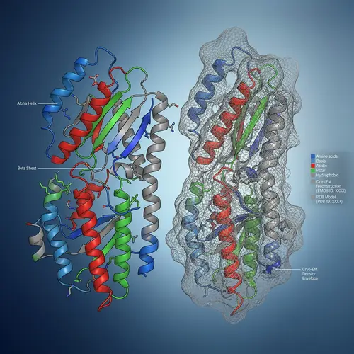 Mesmerizing Protein Structure: A Microscopic Ballet of Amino Acids