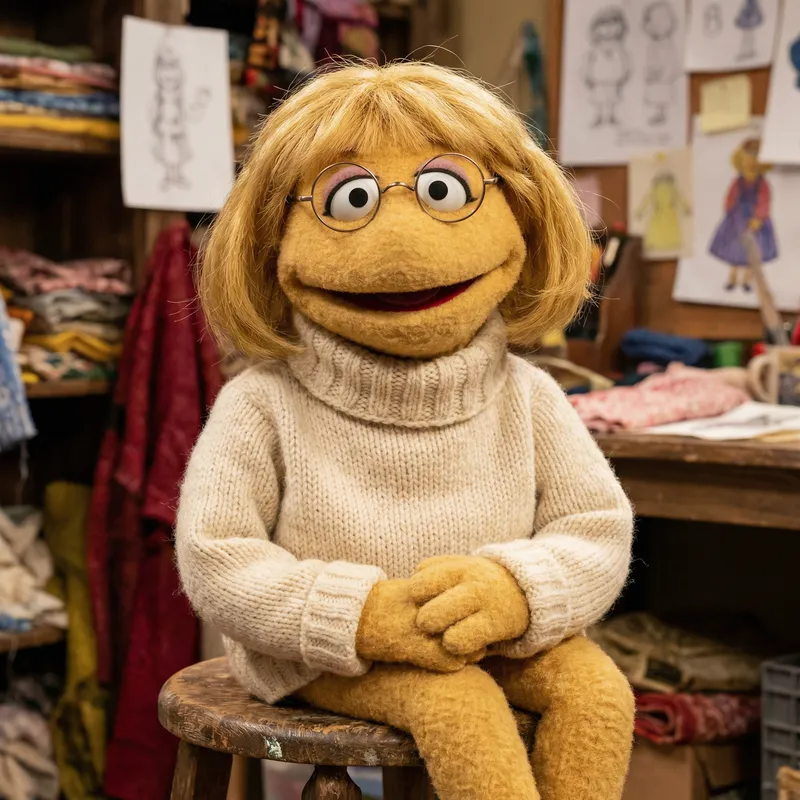 Meet the Stylish Muppet Girl with Glasses