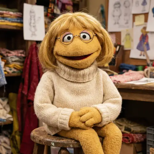 Meet the Stylish Muppet Girl with Glasses