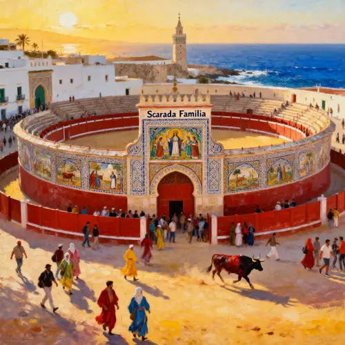 Vibrant Scenes of Sagrada Familia, Tangier