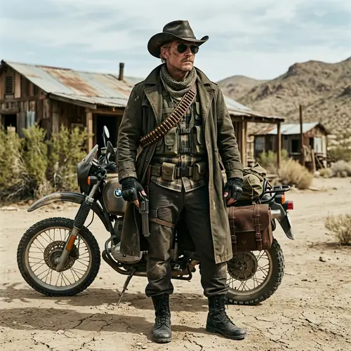 Stealthy Cowboy Man with Military Style | Character Description