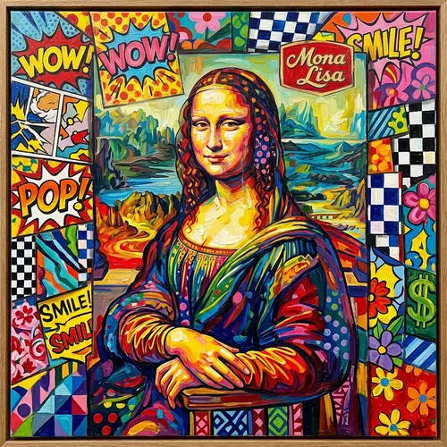 Mona Liza: A Pop Art Inspired Portrait