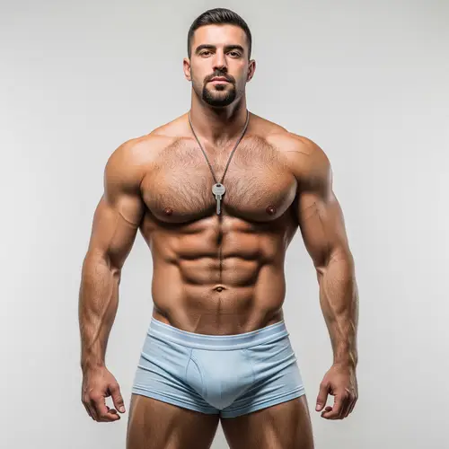 Attractive Muscular Male Portrait