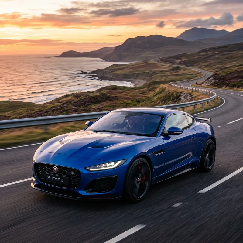 Cobalt Blue Jaguar F-Type R21: A Dream Car