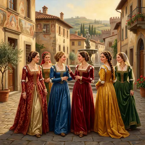 Charming Italian Women in Vibrant Attire | Street Photography