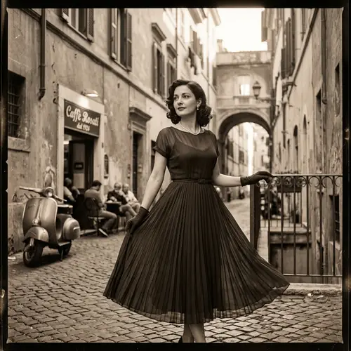 Elegant Vintage Italian Fashion Photography