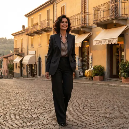 Classy Italian Woman | Elegant Style from an Old Town Sunset